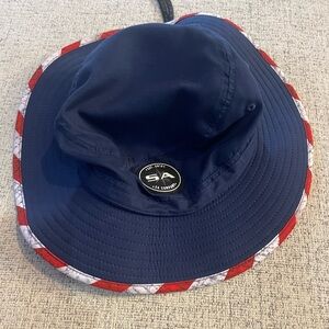Patriotic USA Bucket Hat Red White Blue